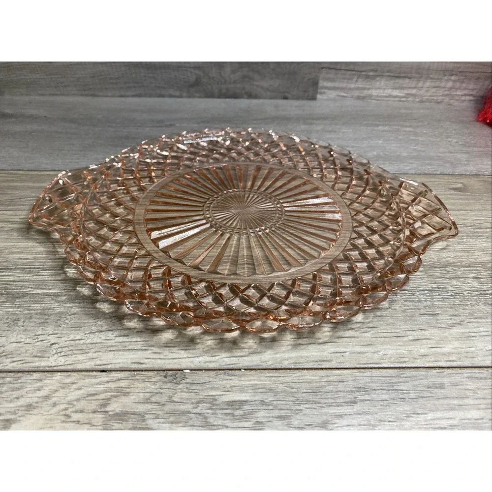 Anchor Hocking WATERFORD/WAFFLE PINK *10 1/4